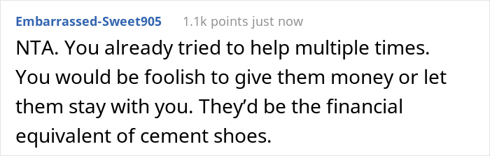 Daughter Is Upset Her Parents Only Listen To Her When They Need Money, So She Doesn&#8217;t Give Them Any Despite Them Being Homeless