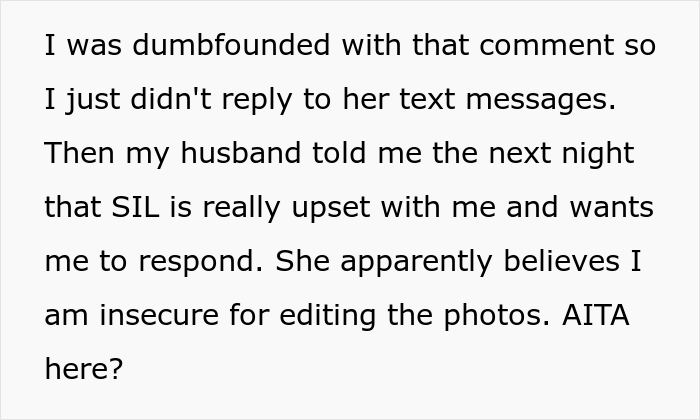 Bride Changes The Color Of Sister-In-Law’s Top In Her Wedding Photos, Won’t Send Her The Original Pics Unless She Pays For Them Bride Changes The Color Of Sister-In-Law’s Top In Her Wedding Photos, Won’t Send Her The Original Pics Unless She Pays For Them
