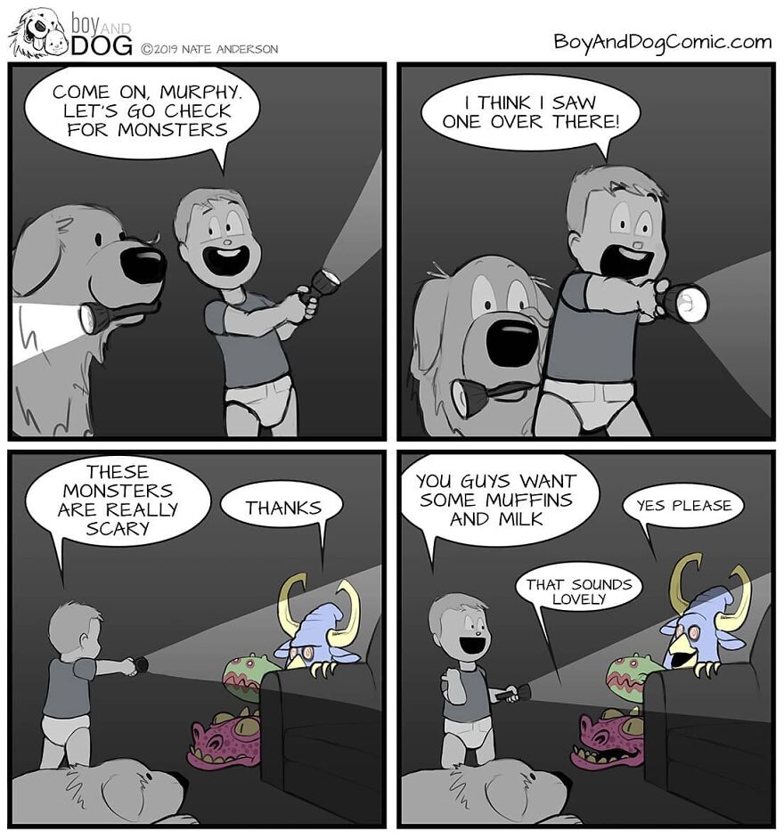 Dad Illustrates How His Baby Son And Their Dog Experience Friendship (30 New Comics) Dad Illustrates How His Baby Son And Their Dog Experience Friendship (30 New Comics)