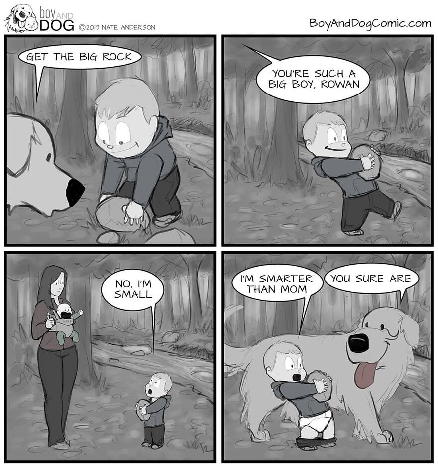 Dad Illustrates How His Baby Son And Their Dog Experience Friendship (30 New Comics) Dad Illustrates How His Baby Son And Their Dog Experience Friendship (30 New Comics)