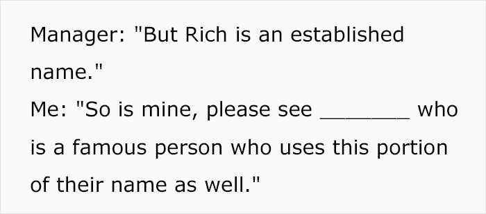 Boss Thinks Employee’s Name Tag Isn’t His Real Name, Tries To Punish Him For It Boss Thinks Employee’s Name Tag Isn’t His Real Name, Tries To Punish Him For It