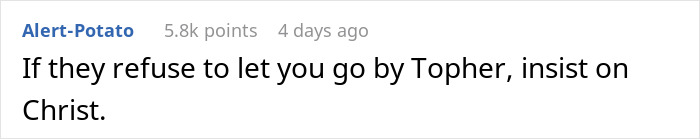 Boss Thinks Employee’s Name Tag Isn’t His Real Name, Tries To Punish Him For It Boss Thinks Employee’s Name Tag Isn’t His Real Name, Tries To Punish Him For It