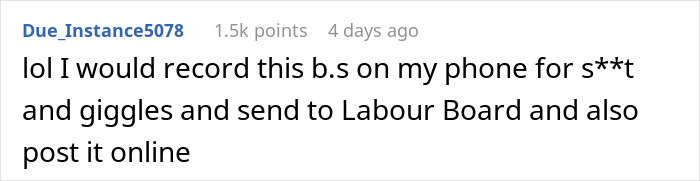 Boss Thinks Employee’s Name Tag Isn’t His Real Name, Tries To Punish Him For It Boss Thinks Employee’s Name Tag Isn’t His Real Name, Tries To Punish Him For It