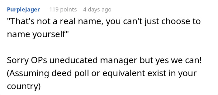 Boss Thinks Employee’s Name Tag Isn’t His Real Name, Tries To Punish Him For It Boss Thinks Employee’s Name Tag Isn’t His Real Name, Tries To Punish Him For It