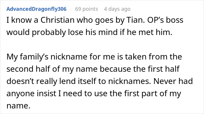 Boss Thinks Employee’s Name Tag Isn’t His Real Name, Tries To Punish Him For It Boss Thinks Employee’s Name Tag Isn’t His Real Name, Tries To Punish Him For It