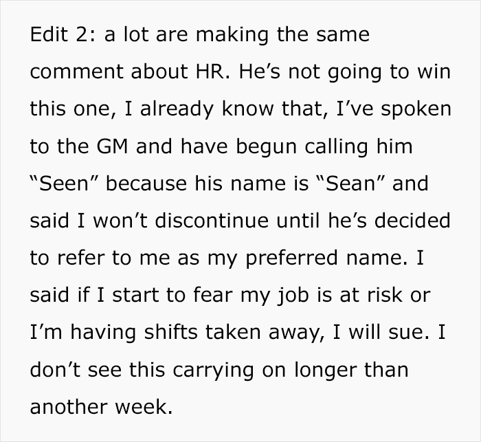 Boss Thinks Employee’s Name Tag Isn’t His Real Name, Tries To Punish Him For It Boss Thinks Employee’s Name Tag Isn’t His Real Name, Tries To Punish Him For It