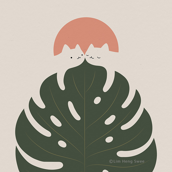 My 26 Minimal Illustrations For Plant And Cat Lovers My 26 Minimal Illustrations For Plant And Cat Lovers