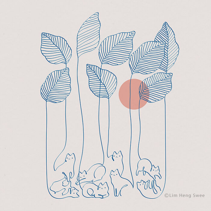 My 26 Minimal Illustrations For Plant And Cat Lovers My 26 Minimal Illustrations For Plant And Cat Lovers