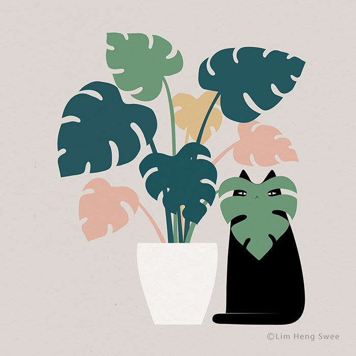 My 26 Minimal Illustrations For Plant And Cat Lovers My 26 Minimal Illustrations For Plant And Cat Lovers