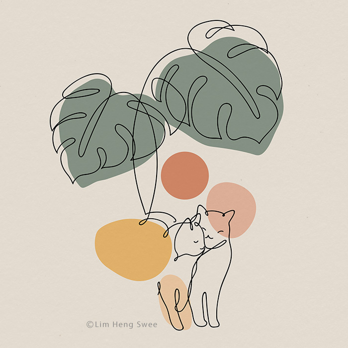 My 26 Minimal Illustrations For Plant And Cat Lovers My 26 Minimal Illustrations For Plant And Cat Lovers