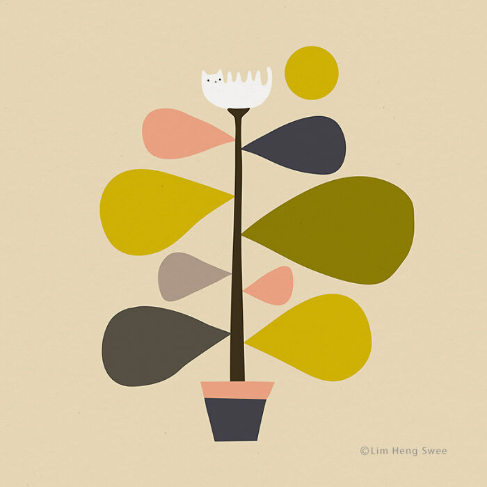 My 26 Minimal Illustrations For Plant And Cat Lovers My 26 Minimal Illustrations For Plant And Cat Lovers