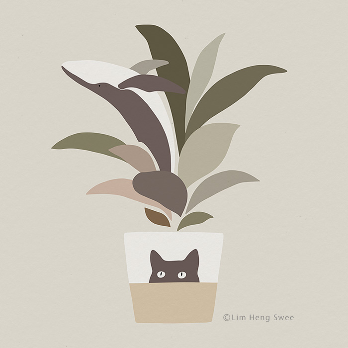 My 26 Minimal Illustrations For Plant And Cat Lovers My 26 Minimal Illustrations For Plant And Cat Lovers