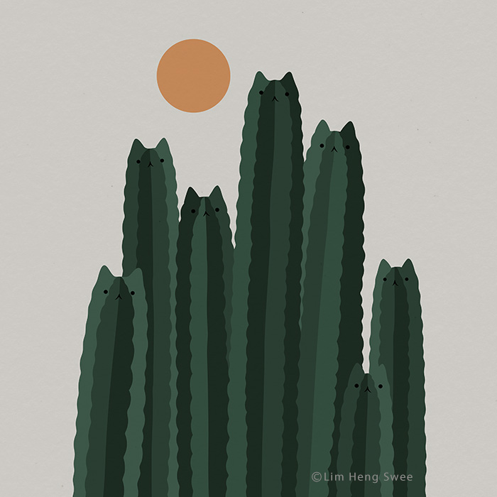 My 26 Minimal Illustrations For Plant And Cat Lovers My 26 Minimal Illustrations For Plant And Cat Lovers