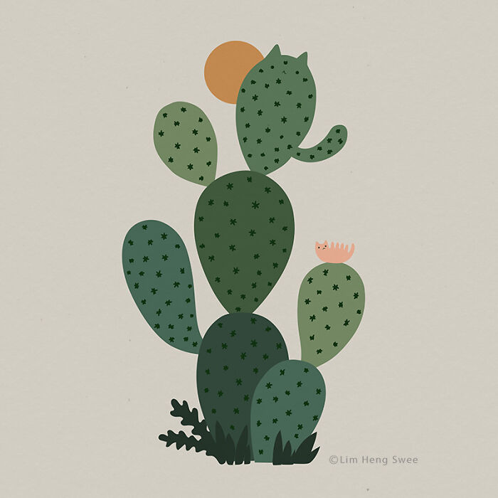 My 26 Minimal Illustrations For Plant And Cat Lovers My 26 Minimal Illustrations For Plant And Cat Lovers