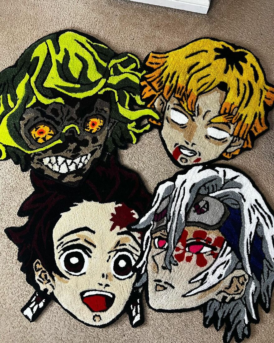 Popular Anime And Cartoon Characters Made Into Rugs By A Carpet Nerd (32 Pics) Popular Anime And Cartoon Characters Made Into Rugs By A Carpet Nerd (32 Pics)