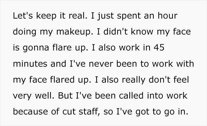 Woman’s Face Starts Flaring Up Right Before Work, So She Films What It Looks Like To Raise Awareness Woman’s Face Starts Flaring Up Right Before Work, So She Films What It Looks Like To Raise Awareness