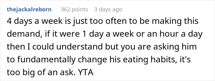 Roommate Upset After This Guy Told Him To Not Cook Certain Meals When His Pregnant Girlfriend Comes Over