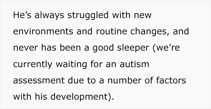 Mom Asks If She’s Being Unreasonable For Thinking About ‘Canceling Christmas’ At Her In-Laws, So As To Not Disrupt Son’s Daily Routine Mom Asks If She’s Being Unreasonable For Thinking About ‘Canceling Christmas’ At Her In-Laws, So As To Not Disrupt Son’s Daily Routine