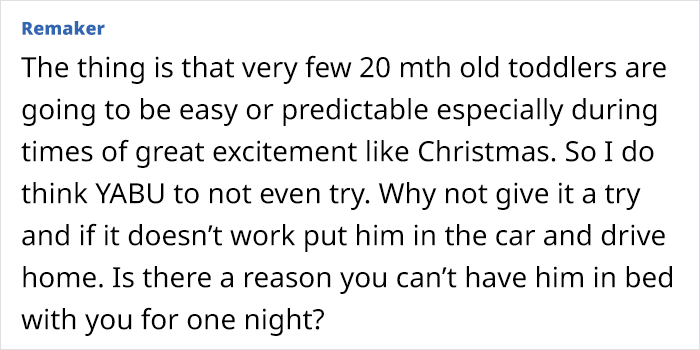 Mom Asks If She’s Being Unreasonable For Thinking About ‘Canceling Christmas’ At Her In-Laws, So As To Not Disrupt Son’s Daily Routine Mom Asks If She’s Being Unreasonable For Thinking About ‘Canceling Christmas’ At Her In-Laws, So As To Not Disrupt Son’s Daily Routine
