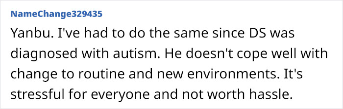 Mom Asks If She’s Being Unreasonable For Thinking About ‘Canceling Christmas’ At Her In-Laws, So As To Not Disrupt Son’s Daily Routine Mom Asks If She’s Being Unreasonable For Thinking About ‘Canceling Christmas’ At Her In-Laws, So As To Not Disrupt Son’s Daily Routine