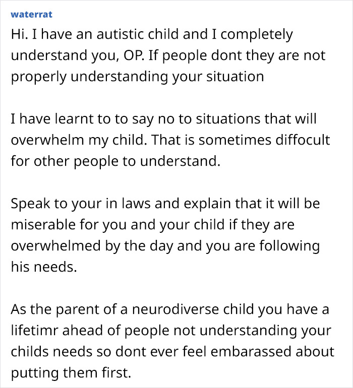 Mom Asks If She’s Being Unreasonable For Thinking About ‘Canceling Christmas’ At Her In-Laws, So As To Not Disrupt Son’s Daily Routine Mom Asks If She’s Being Unreasonable For Thinking About ‘Canceling Christmas’ At Her In-Laws, So As To Not Disrupt Son’s Daily Routine