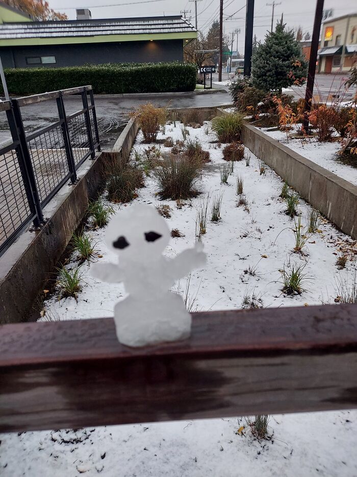 Hey Pandas, Post A Picture Of Your Snowman (Closed)