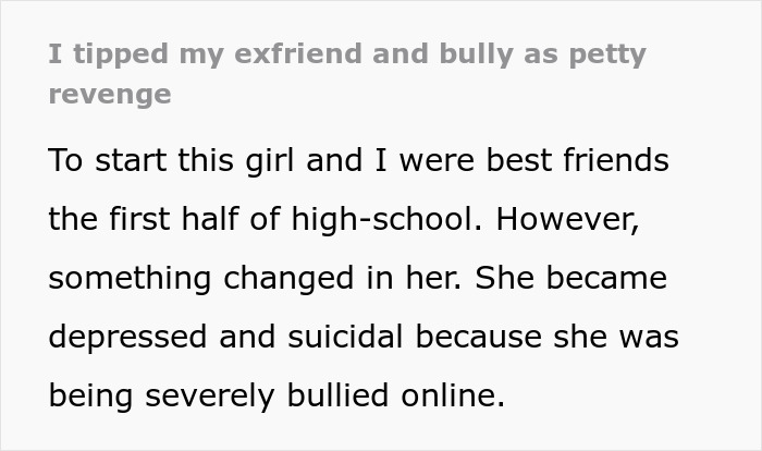 Woman Gets Back At Her School Bully For Harassing Her At A Restaurant By Leaving Her A 100% Tip On $40 Meal