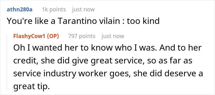 Woman Gets Back At Her School Bully For Harassing Her At A Restaurant By Leaving Her A 100% Tip On $40 Meal