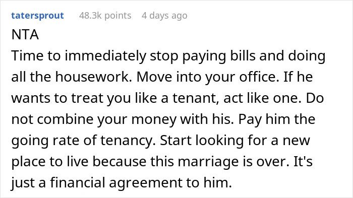 Man Wants To Charge Wife 30% Of Her Salary For Working At Home, Gets Slammed Online Man Wants To Charge Wife 30% Of Her Salary For Working At Home, Gets Slammed Online