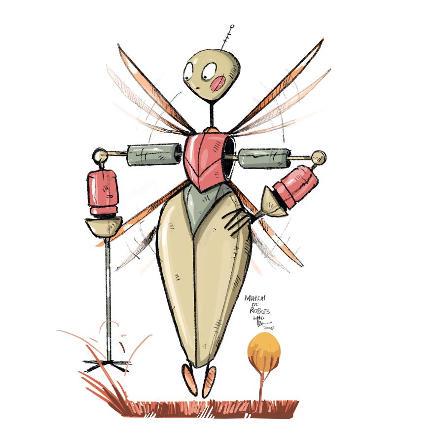 I Wanted To Step Out Of My Comfort Zone, So I Took The ‘March Of Robots’ Challenge (31 Drawings) I Wanted To Step Out Of My Comfort Zone, So I Took The ‘March Of Robots’ Challenge (31 Drawings)