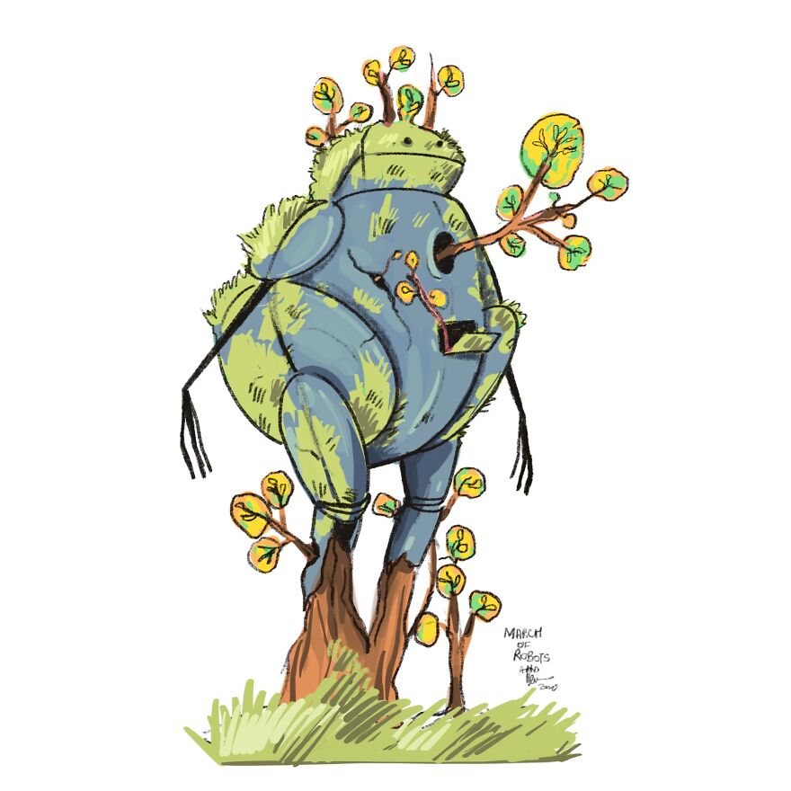 I Wanted To Step Out Of My Comfort Zone, So I Took The ‘March Of Robots’ Challenge (31 Drawings) I Wanted To Step Out Of My Comfort Zone, So I Took The ‘March Of Robots’ Challenge (31 Drawings)