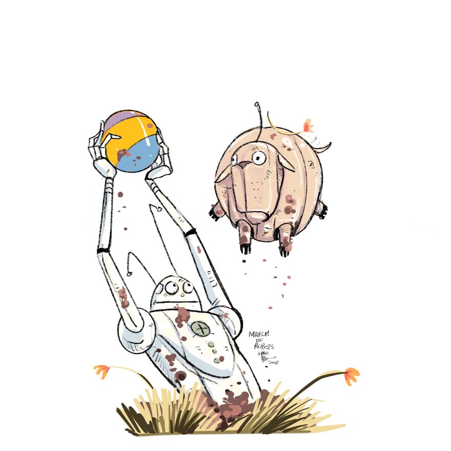I Wanted To Step Out Of My Comfort Zone, So I Took The ‘March Of Robots’ Challenge (31 Drawings) I Wanted To Step Out Of My Comfort Zone, So I Took The ‘March Of Robots’ Challenge (31 Drawings)