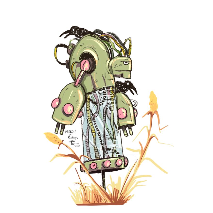 I Wanted To Step Out Of My Comfort Zone, So I Took The ‘March Of Robots’ Challenge (31 Drawings) I Wanted To Step Out Of My Comfort Zone, So I Took The ‘March Of Robots’ Challenge (31 Drawings)