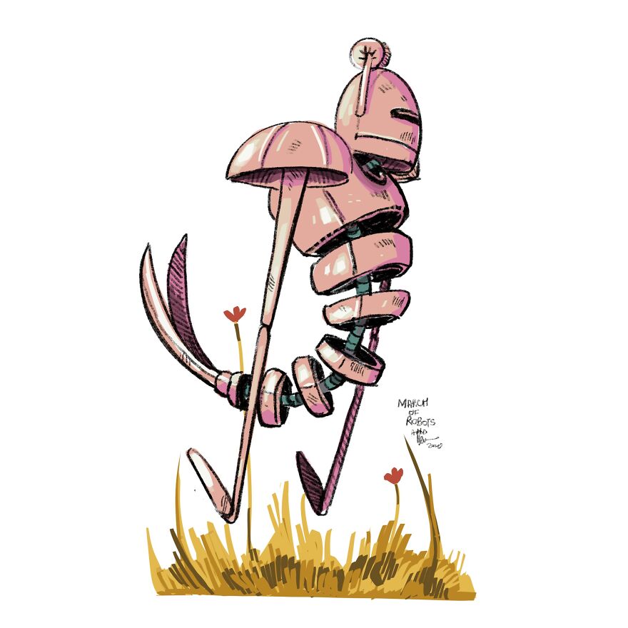 I Wanted To Step Out Of My Comfort Zone, So I Took The ‘March Of Robots’ Challenge (31 Drawings) I Wanted To Step Out Of My Comfort Zone, So I Took The ‘March Of Robots’ Challenge (31 Drawings)