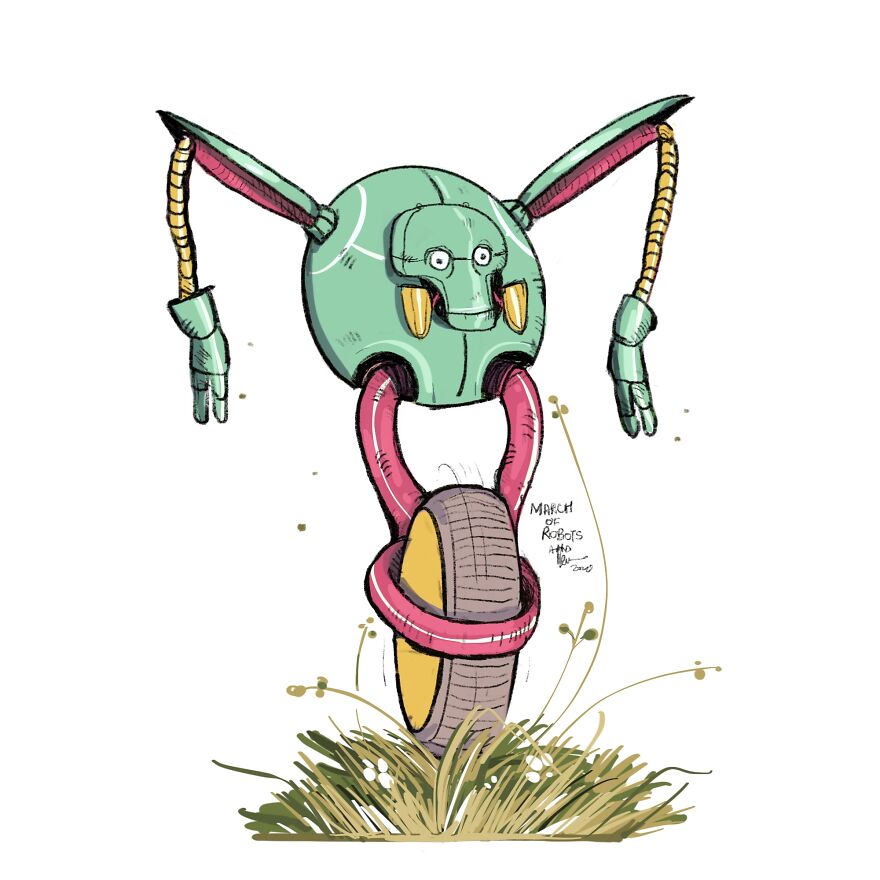 I Wanted To Step Out Of My Comfort Zone, So I Took The ‘March Of Robots’ Challenge (31 Drawings) I Wanted To Step Out Of My Comfort Zone, So I Took The ‘March Of Robots’ Challenge (31 Drawings)