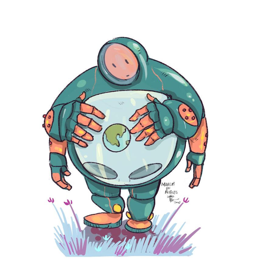 I Wanted To Step Out Of My Comfort Zone, So I Took The ‘March Of Robots’ Challenge (31 Drawings) I Wanted To Step Out Of My Comfort Zone, So I Took The ‘March Of Robots’ Challenge (31 Drawings)