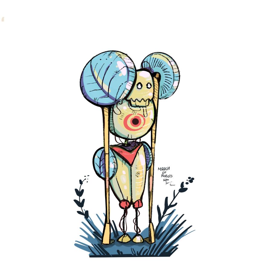 I Wanted To Step Out Of My Comfort Zone, So I Took The ‘March Of Robots’ Challenge (31 Drawings) I Wanted To Step Out Of My Comfort Zone, So I Took The ‘March Of Robots’ Challenge (31 Drawings)
