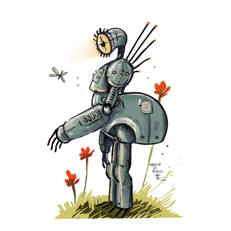 I Wanted To Step Out Of My Comfort Zone, So I Took The ‘March Of Robots’ Challenge (31 Drawings) I Wanted To Step Out Of My Comfort Zone, So I Took The ‘March Of Robots’ Challenge (31 Drawings)