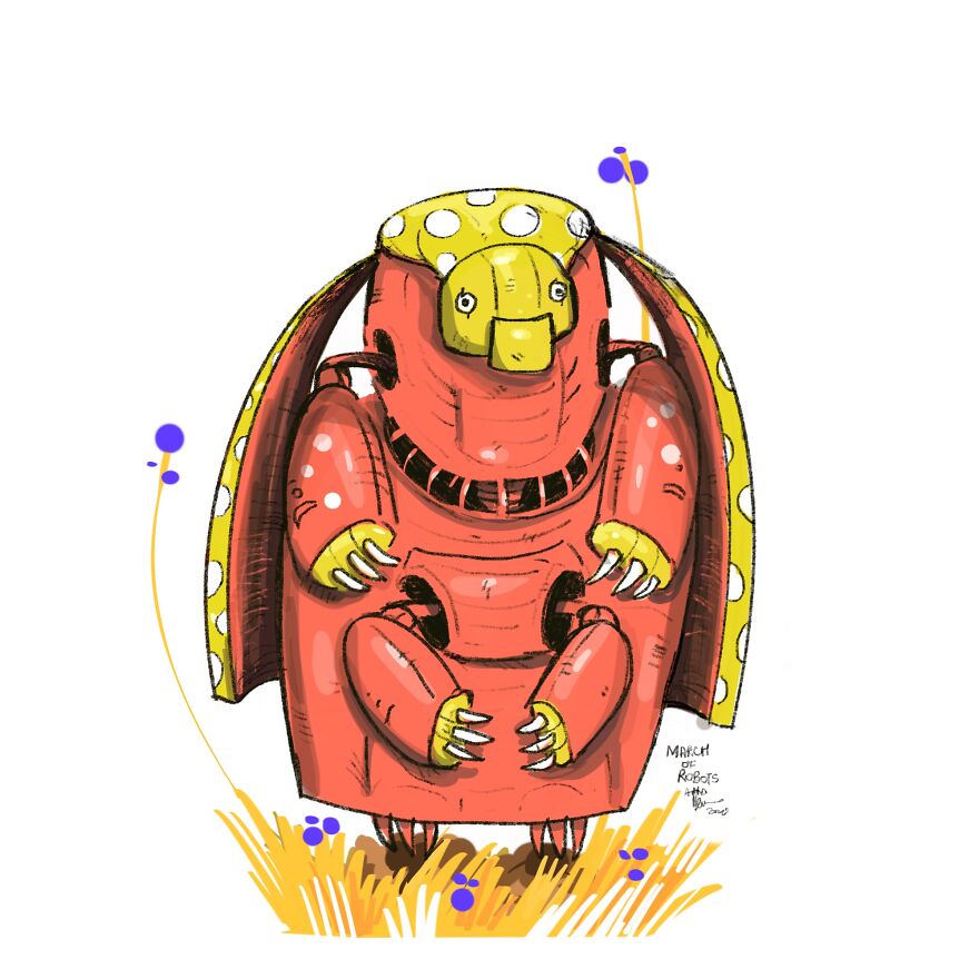 I Wanted To Step Out Of My Comfort Zone, So I Took The ‘March Of Robots’ Challenge (31 Drawings) I Wanted To Step Out Of My Comfort Zone, So I Took The ‘March Of Robots’ Challenge (31 Drawings)