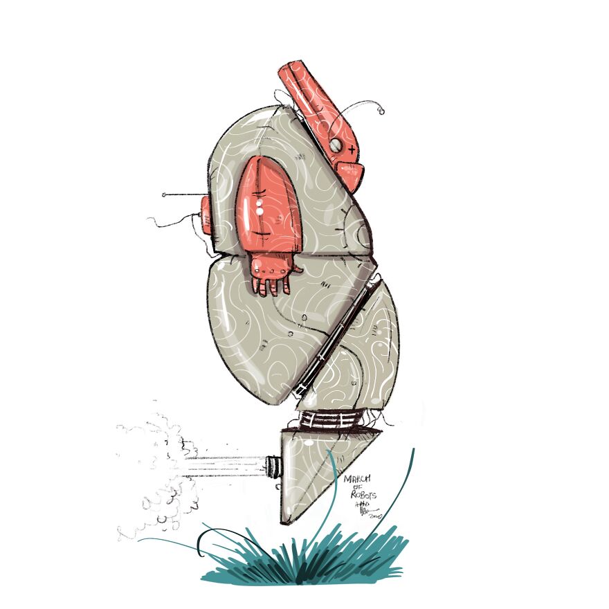I Wanted To Step Out Of My Comfort Zone, So I Took The ‘March Of Robots’ Challenge (31 Drawings) I Wanted To Step Out Of My Comfort Zone, So I Took The ‘March Of Robots’ Challenge (31 Drawings)