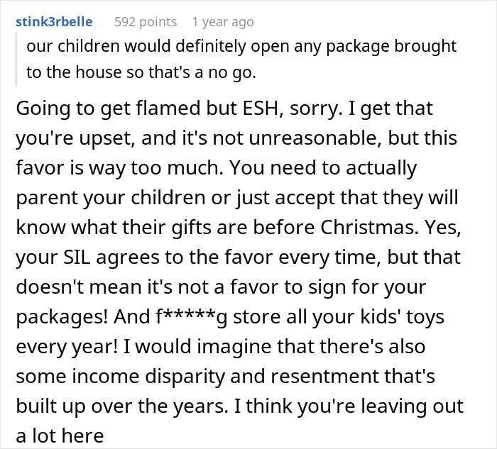 “[Am I The Jerk] For Demanding My SIL Pay Me Back For A Christmas Gift That She Destroyed That Was For My Kids And Shouldn’t Have Been Touched?”