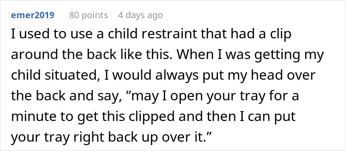 Plane Passenger Annoyed After Learning They Can’t Use Their Tray Table Because A Woman Put A Seat Attachment Over It Plane Passenger Annoyed After Learning They Can’t Use Their Tray Table Because A Woman Put A Seat Attachment Over It