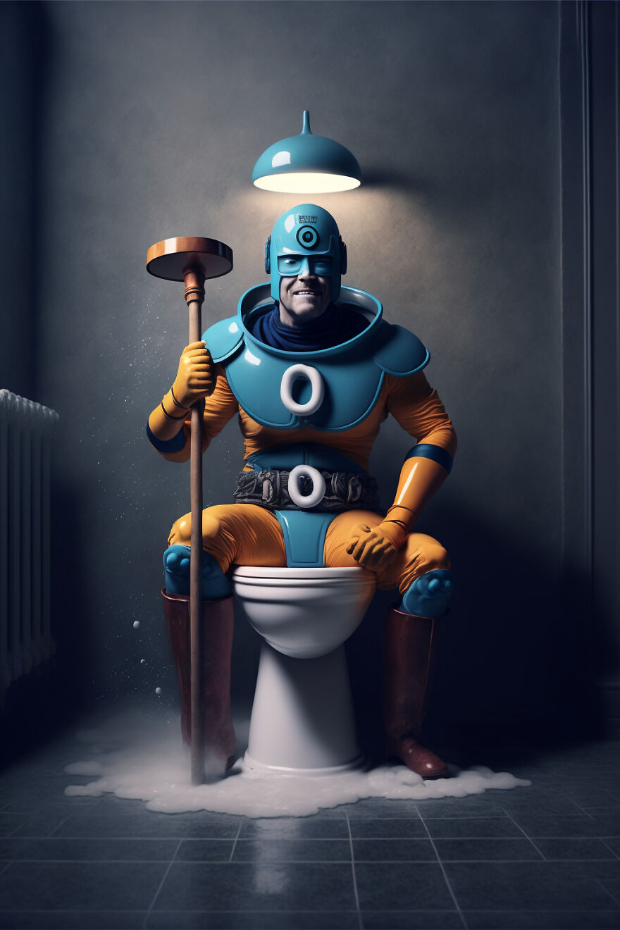 I Used AI To Invent New Superheroes That Fight Your Real Everyday Problems (23 Pics) I Used AI To Invent New Superheroes That Fight Your Real Everyday Problems (23 Pics)