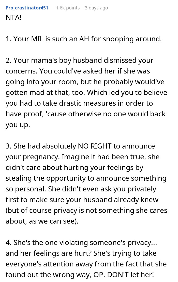 Woman Tells The Whole Family Her DIL Is Pregnant After Finding Her Positive Pregnancy Test, Is ‘Heartbroken’ After Discovering It Was A Trap To Expose Her Snooping Woman Tells The Whole Family Her DIL Is Pregnant After Finding Her Positive Pregnancy Test, Is ‘Heartbroken’ After Discovering It Was A Trap To Expose Her Snooping