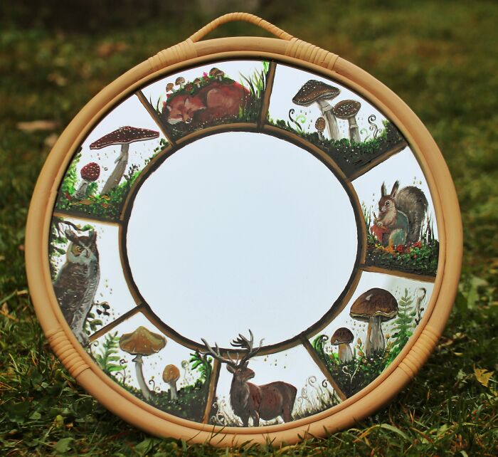I Transform Mirrors Into Unique Works Of Art (27 Pics)