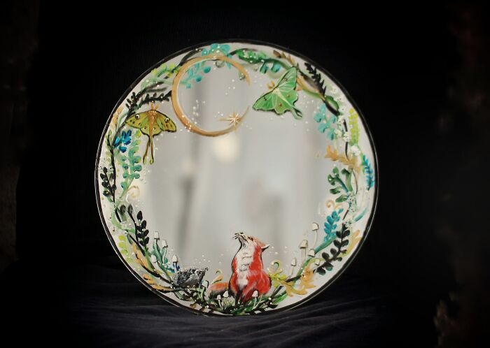 I Transform Mirrors Into Unique Works Of Art (27 Pics)