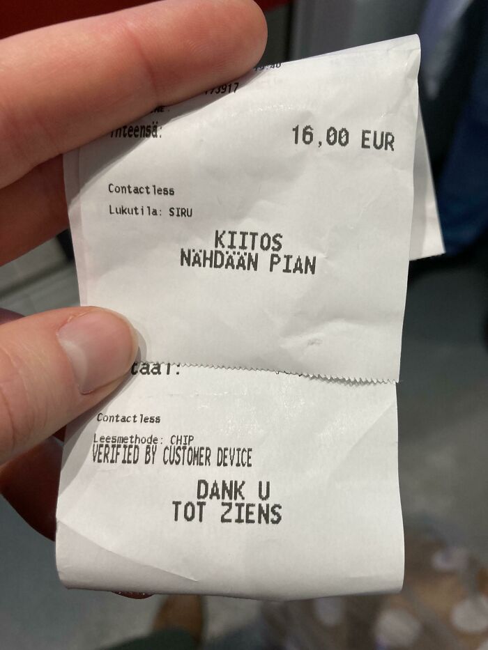 50 Receipts That Prove Even A Tiny Slip Of Paper Can Be Funny And Interesting 50 Receipts That Prove Even A Tiny Slip Of Paper Can Be Funny And Interesting