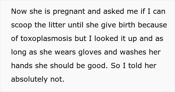 Guy Wonders If He’s A Jerk For Refusing To Clean The Litter Box While His Wife Is Pregnant, The Internet Doesn’t Hold Back Guy Wonders If He’s A Jerk For Refusing To Clean The Litter Box While His Wife Is Pregnant, The Internet Doesn’t Hold Back