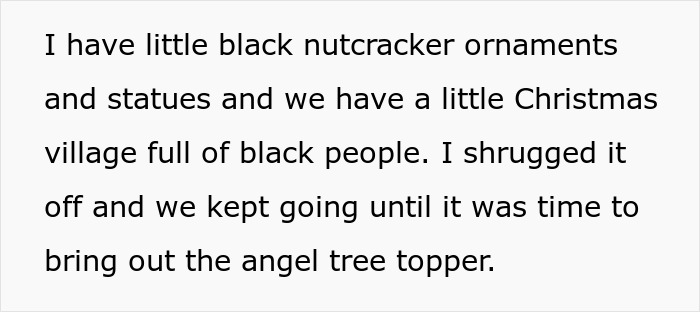 Husband Thinks It’s Unfair Their Christmas Decorations Only Represent Black People, But Wife Refuses To Replace Them Husband Thinks It’s Unfair Their Christmas Decorations Only Represent Black People, But Wife Refuses To Replace Them