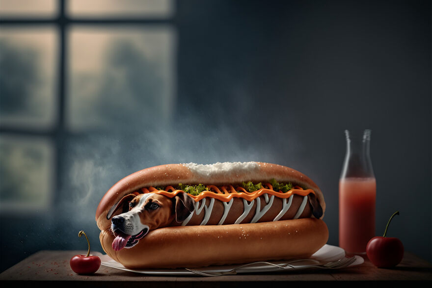 I Wanted To Entertain Myself By Seeing What Dog Puns Would Actually Look Like, And Here Are 27 Images Generated With An AI I Wanted To Entertain Myself By Seeing What Dog Puns Would Actually Look Like, And Here Are 27 Images Generated With An AI